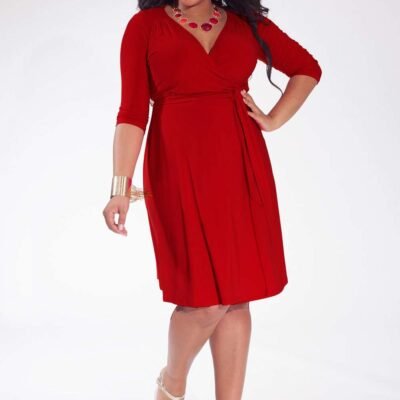 Dominique Dress in Scarlet (Made To Order)