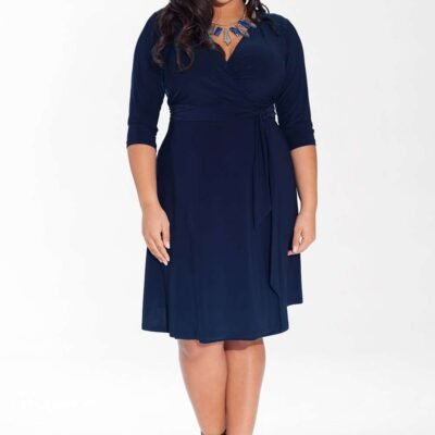 Dominique Dress in Deep Sapphire (Made To Order)