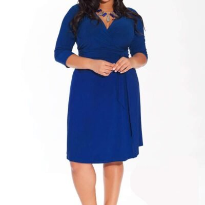 Dominique Dress in True Blue (Made To Order)