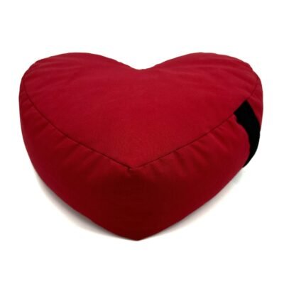Heart Shaped Zafu Meditation Cushion - Cotton & Buckwheat Hulls