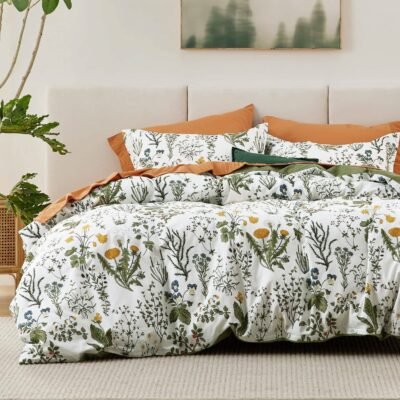 GentleSoft 100% Cotton Patterned Duvet Cover Set