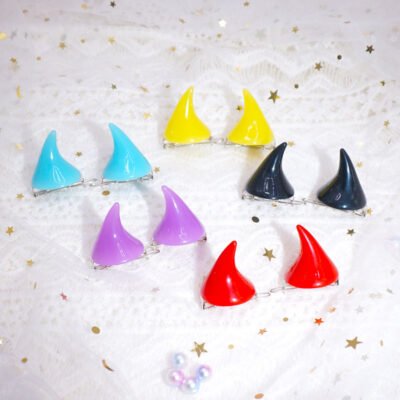 Devil Horn Hairpin Side Clip
