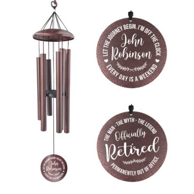 Astarin Personalized Wind Chimes for Retirement,Happy Retirement Gifts for Teacher,Coworkers,Nurse-025