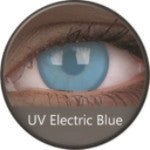Phantasee UV Glow Crazy Lens Electric Blue (2 lenses/pack)(blister)
