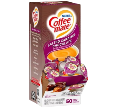 Coffee-mate Liquid Creamer Tubs - Salted Caramel Chocolate - 50ct Box