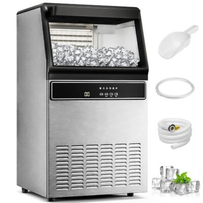 Commercial Ice Maker, Cubic Ice Machine with Self-Cleaning Function Z4790