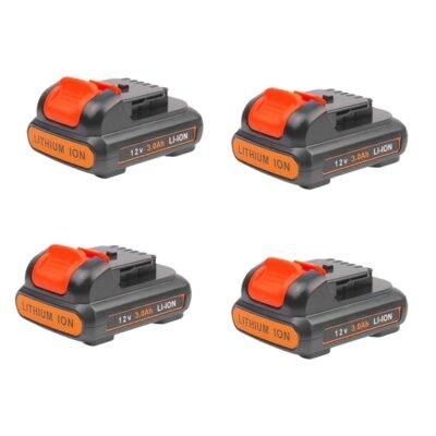 For Dewalt 12V Battery 3Ah Replacement  DCB120 Lithium Battery (4 Pack）