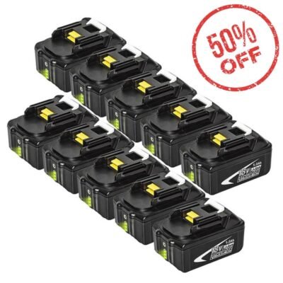 For Makita 18V Battery Replacement  BL1850B 5.0Ah Li-ion Batteries 10 Pack
