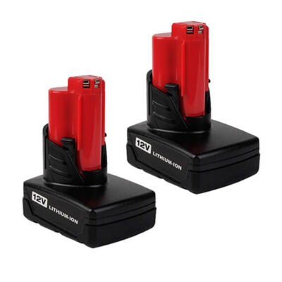 For Milwaukee 12V Battery Replacement 4.0Ah  M12 Batteries 2 Pack