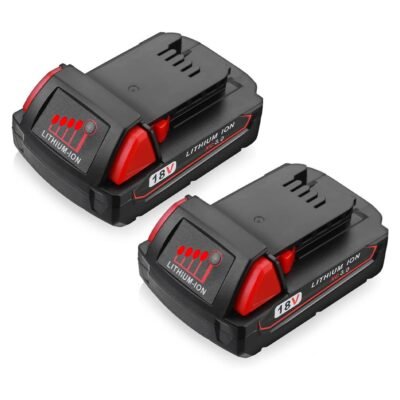 For Milwaukee 18V Battery 3Ah Replacement  M18 Batteries 2 Pack