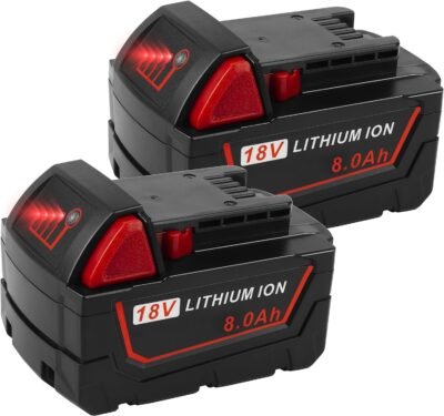For Milwaukee 18V Battery 8.0Ah Replacement  48-11-1820 M18 Batteries 2 Pack