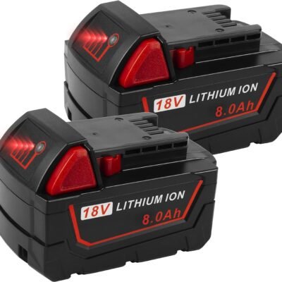 For Milwaukee 18V Battery 8.0Ah Replacement  48-11-1820 M18 Batteries 2 Pack