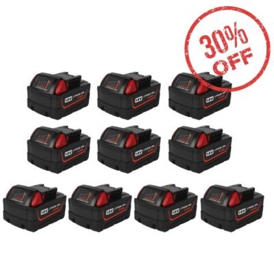 For Milwaukee 18V Battery 9Ah Replacement  M18 Batteries 10 Pack