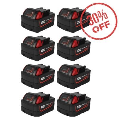 For Milwaukee 18V Battery 9Ah Replacement  M18 Batteries 8 Pack