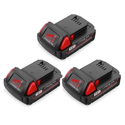 For Milwaukee 18V M18 3.0Ah Battery Replacement  Li-Ion Battery 3 Pack