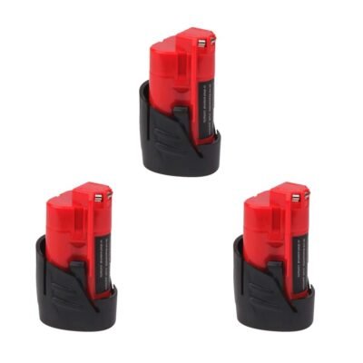 For Milwaukee Battery 12V 3.5Ah M12B Replacement  48-11-2411 48-11-2440 48-11-2402 Batteries 3 Pack
