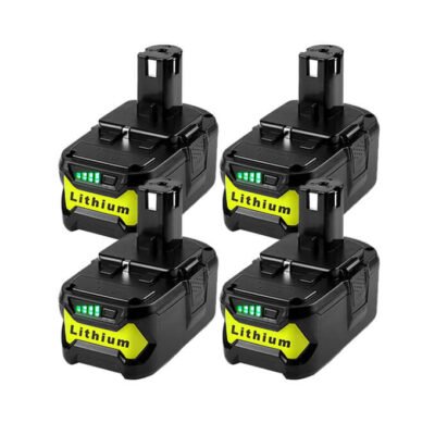 For Ryobi 18V Battery Replacement 6Ah  P108 Batteries 4 Pack