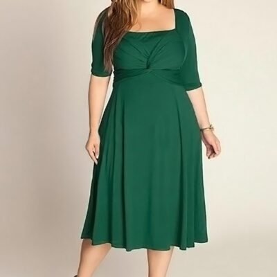 Nellie Wrap Dress In Everglade (Made To Order)