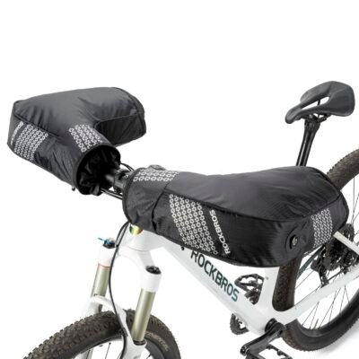 ROCKBROS Thinsulate Thermal Bike Handlebar Mittens - Cold Weather Pogies Cover Gloves
