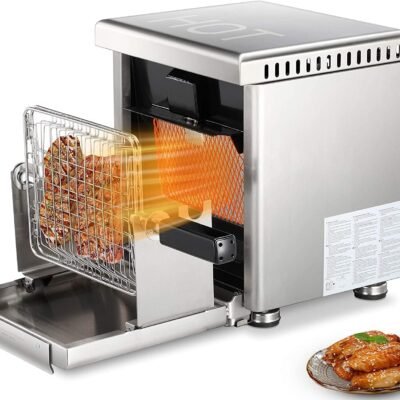 Infrared Propane Gas Grill Tabletop, Stainless Steel Small Barbecue Grill GB5916