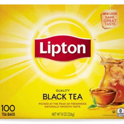 Lipton Tea Bags - 100% Natural Black Tea - 100ct Box