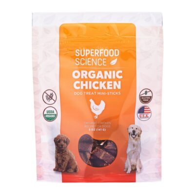 Organic Chicken Dog Treats With Turmeric, Sweet Potato, and Flaxseed