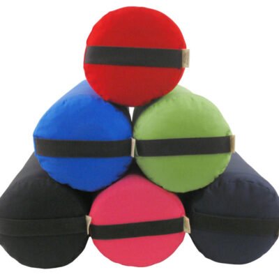 Premium Organic Cotton Yoga Bolster - Round, Rectangle, Pranayama