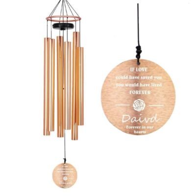 Astarin Personalized Memorial Wind Chimes,Sympathy Gift for loss of loved ones-051