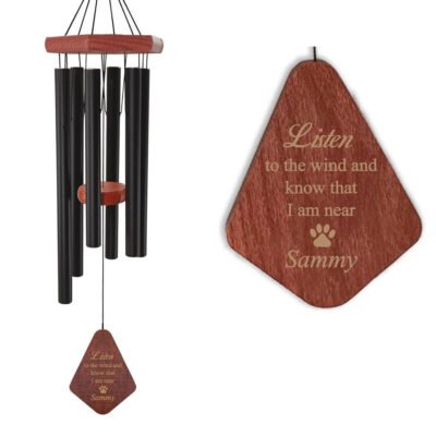 Astarin Personalized Pet Memorial and sympathy Wind Chimes,Pet Loss Gift-021