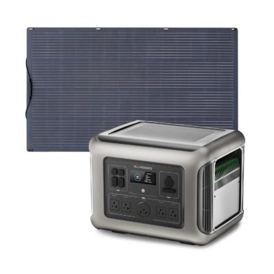 ALLPOWERS Solar Generator Kit 2500W (R2500  SF200 200W Flexible Solar Panel)