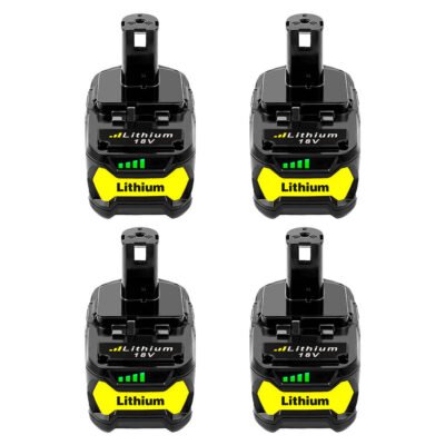 4 Pack For Ryobi 18V Battery 5Ah Replacement  P108 Batteries