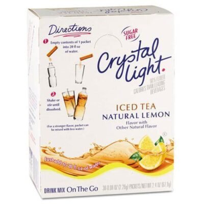 Crystal Light Drink Mix - Iced Tea (with Lemon) - On The Go Sticks - 30ct