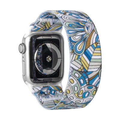 Tefeca Unity Series Elastic Compatible/Replacement Band for Apple Watch/Apple Watch Ultra | Peacock | 38/40/41mm 42/44/45/49mm