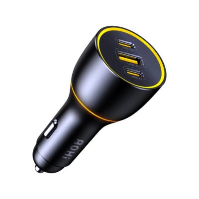 AOHI SUPERAUTO PD GAN 170W Fast Car Charger (2USB-C & 1USB-A)