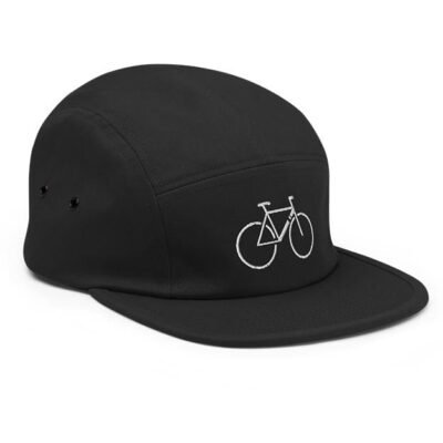 Single Speed - Black Five Panel Cap