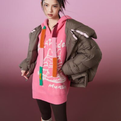 MUKZIN Color Block Fashionable High-quality Outerwear Down Jacket