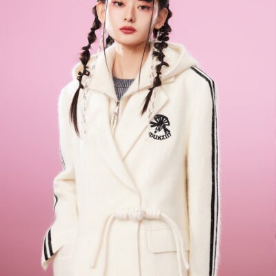 MUKZIN Strap Style Marked Chic Coat