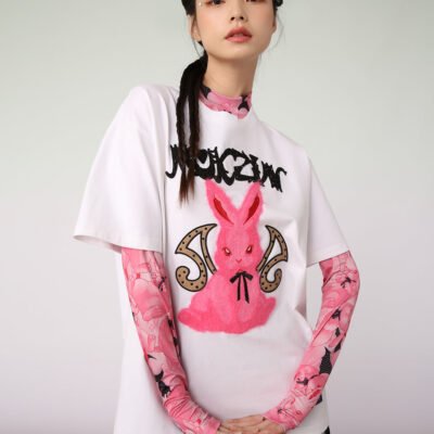 MUKZIN Cute Casual Style Loose All-match T-shirt Cool