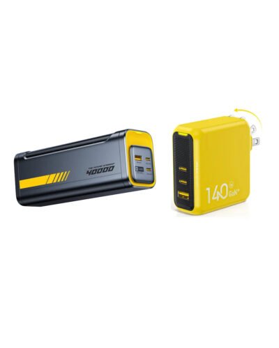 AOHI Starship 2-in-1 40000mAh PD3.1 140W Power Bank with 140W Magcube Pro GaN 3-Port Fast Charger