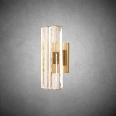 Aurivox Crystal Double Sconce
