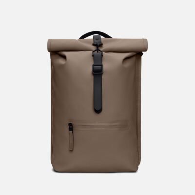 RAINS Rolltop Matte Shell Rucksack