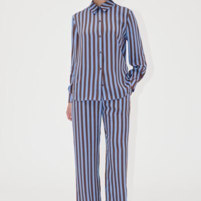 Stine Goya Striped Satin Shirt