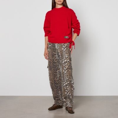 Ganni Future Wool-Blend Oversized O-Neck Jumper