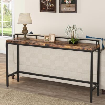 70.9" Console Table, Narrow Sofa Accent Table Behind Couch