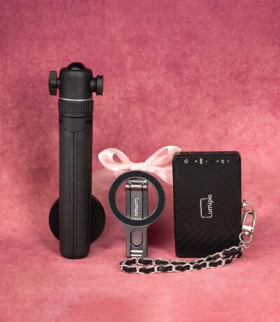 Magnetic Selfie Stick Phone Tripod & LED Panel Light for Creators
