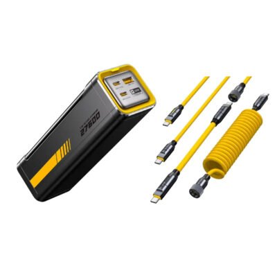 AOHI The Future Starship 240W 27,600mAh LED Display Power Bank with 240W PRO Future Power Cable Set