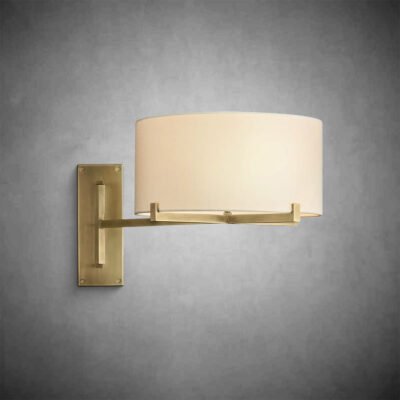 Paurielle Drum Shade Swing-Arm Sconce