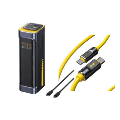 AOHI Starship 2-in-1 40000mAh PD3.1 140W Power Bank with THE FUTURE Adonis USB4 2.0 USB-C to USB-C Cable
