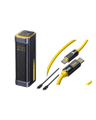 AOHI Starship 2-in-1 40000mAh PD3.1 140W Power Bank with THE FUTURE Adonis USB4 2.0 USB-C to USB-C Cable