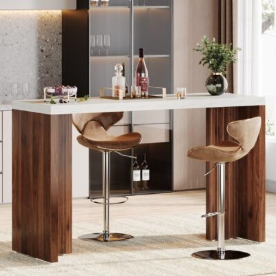 55" Bar Unit, Moedern Home Bar Table Coffee Table